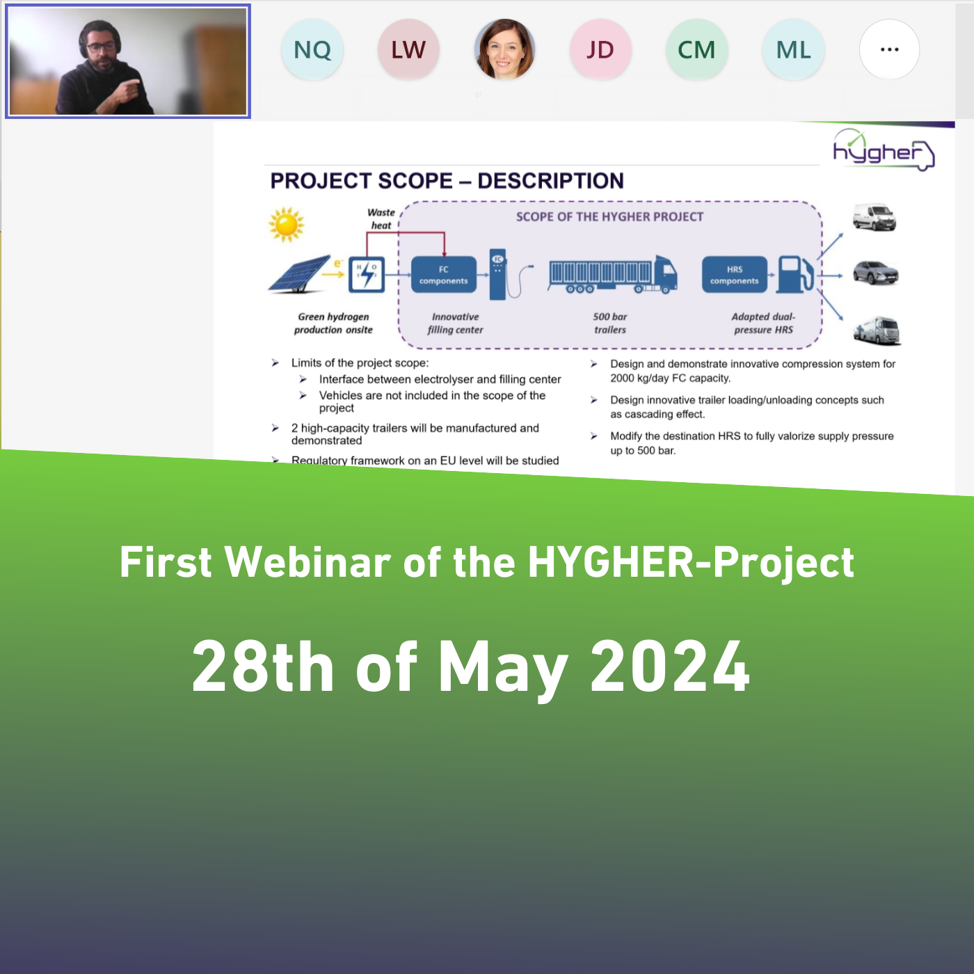 First Webinar of the HYGHER-project